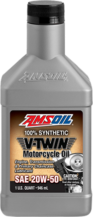 100% Synthetic V-Twin Motorcycle Oil SAE 20W-50
