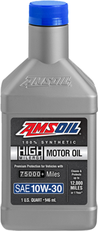 AMSOIL 10W-30 100% Synthetic High-Mileage Motor Oil