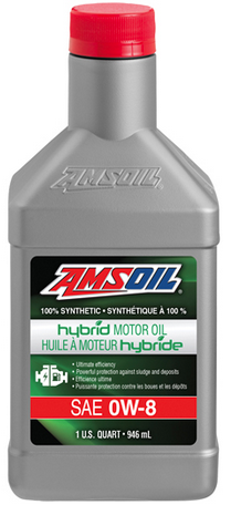 AMSOIL 0W-8 100% Synthetic Hybrid Motor Oil